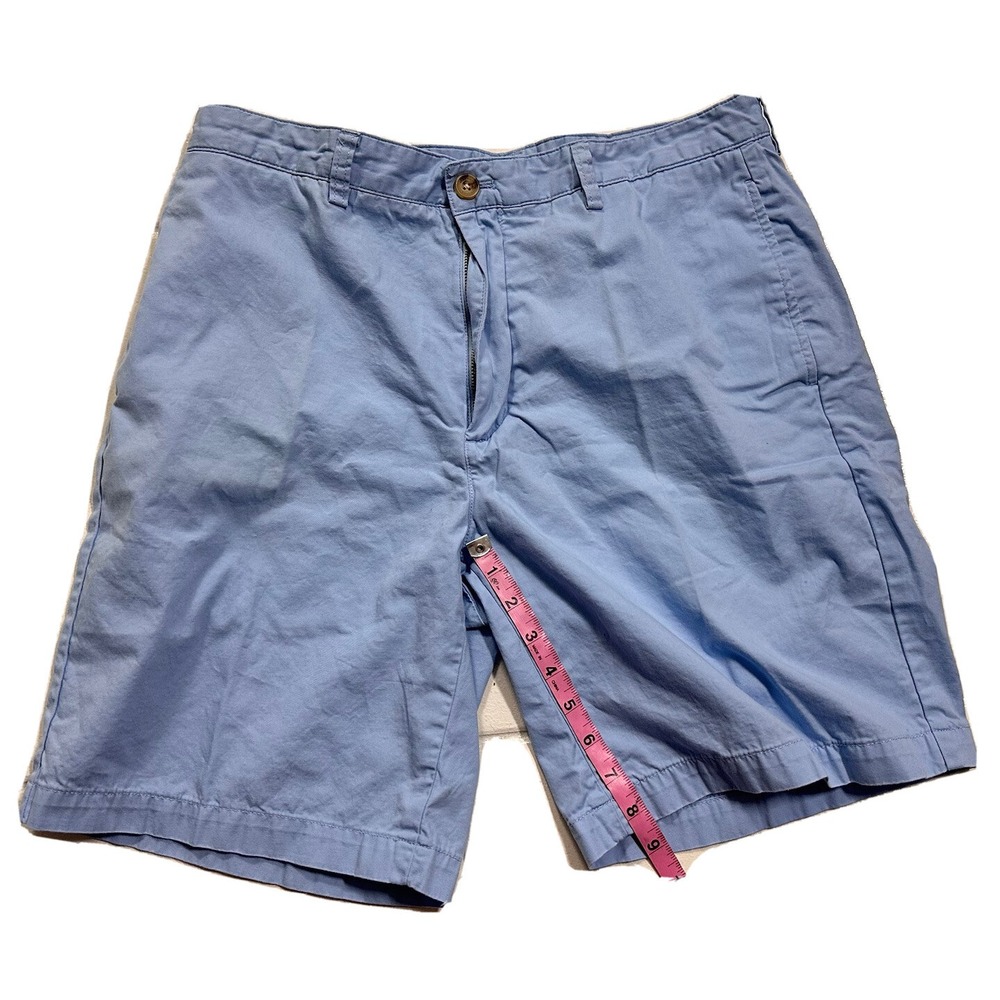 Vineyard Vines Shorts Men's 34 Pale Blue Shep & Ian  Flat Front Club Chino Short - Picture 12 of 13